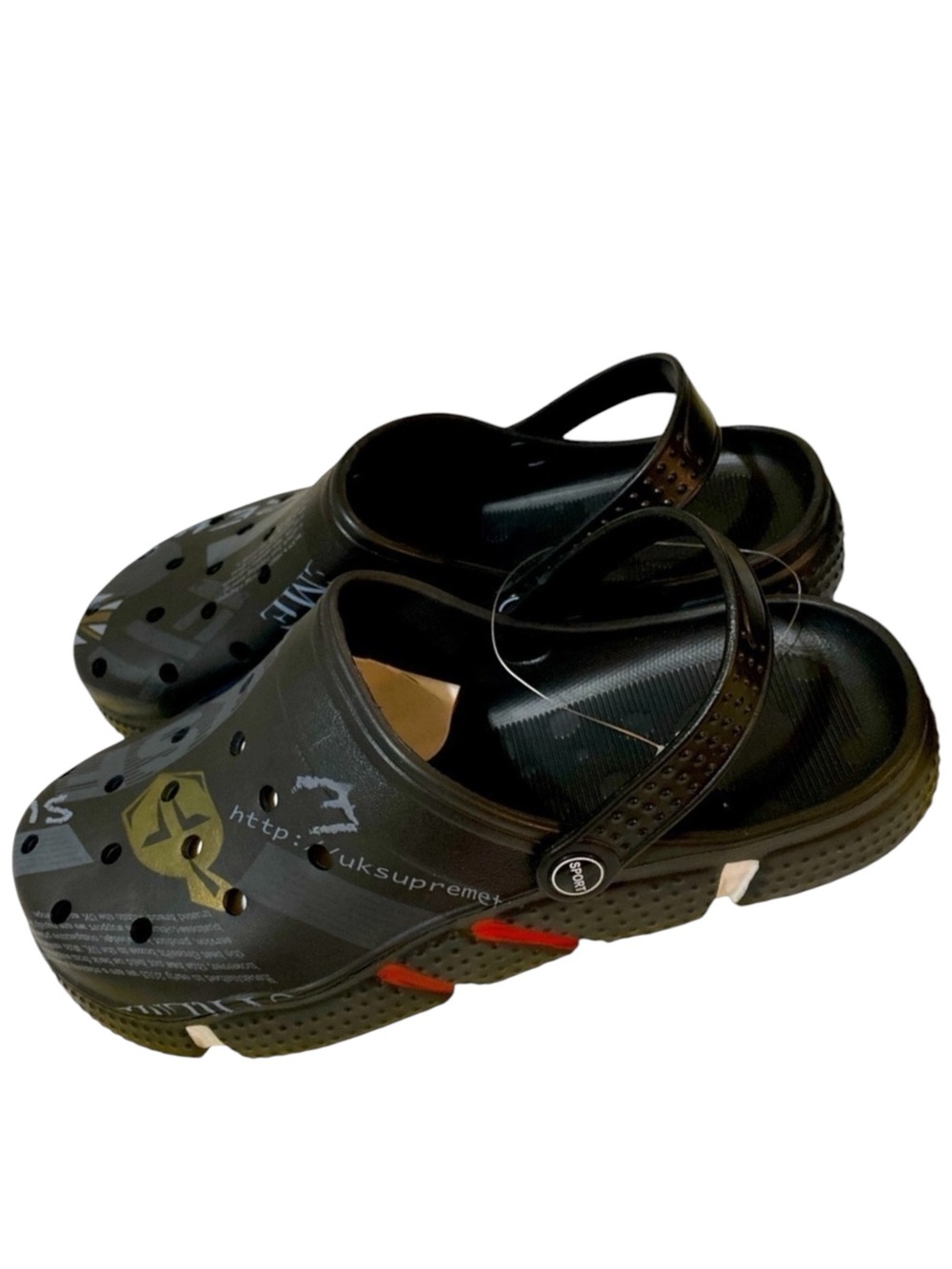 Mens Graphic Mules Clogs